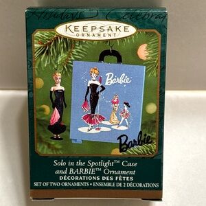Solo in the Spotlight Case and Barbie Ornament from Hallmark 2001